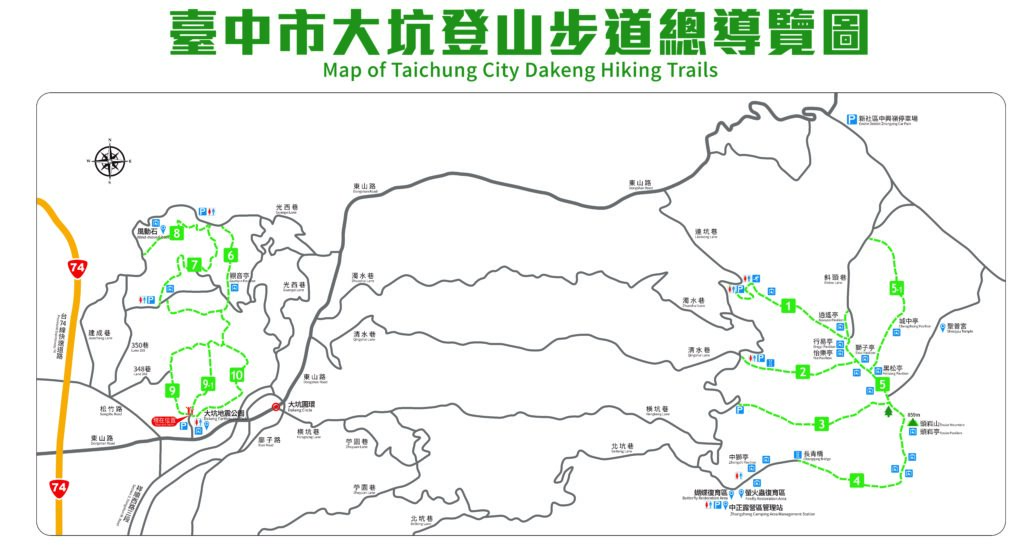 map of Dakeng mountain 