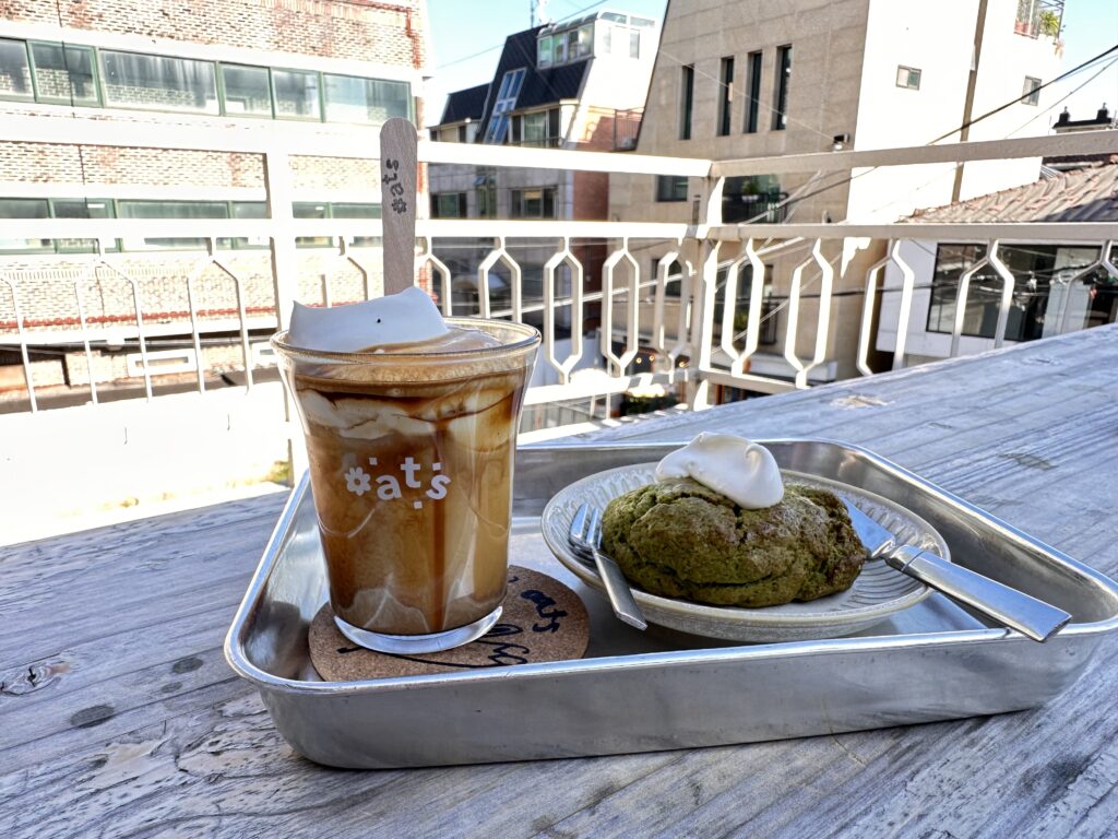 the best einspanner with a matcha scone